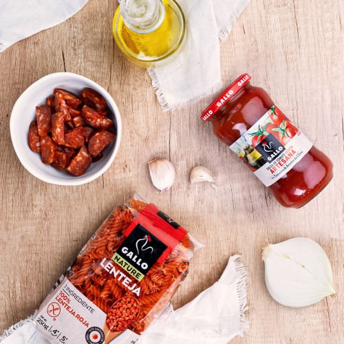 معكرونة العدس الحمراء - قالو