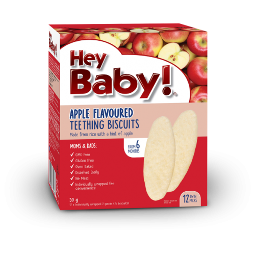 بسكويت التسنين للأطفال بنكهة التفاح هاي بيبي