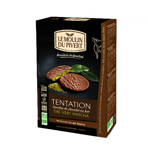 بسكويت الشوكولاتة و شاي ماتشا