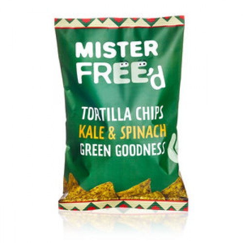 رقائق التورتيلا المقرمشة بالسبانخ والكرنب رقائق التورتيلا المقرمشة بالسبانخ والكرنب