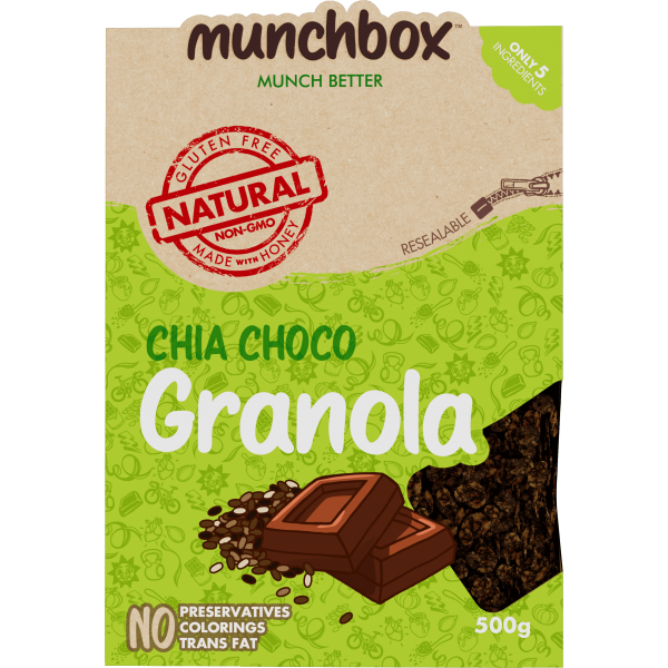 جرانولا بالشيا والشوكولاته منش بوكس