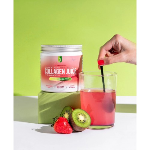 عصير الكولاجين بنكهة فراولة وكيوي من نانو