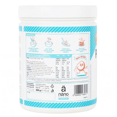 خليط بانكيك بروتين بنكهة الفانيليا من نانو