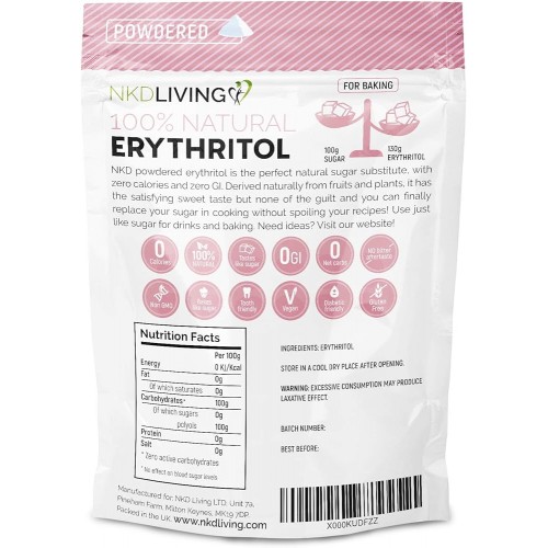 إريثريتول بودره بديل السكر من ان كي دي ليفينج