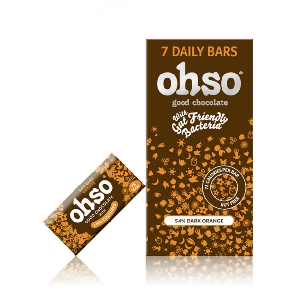 شوكولاته داكنة 54%  بالبرتقال- ohso chocolate