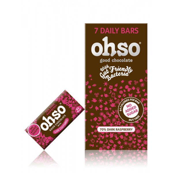 شوكولاته داكنة 70%  بالتوت- ohso chocolate