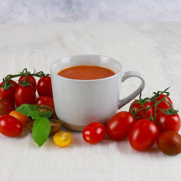 شوربة الطماطم مع الريحان- بلانتسي فود