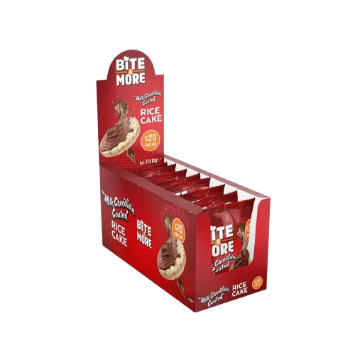 رايس كيك مغطى بشوكولاتة الحليب من بايت اند مور