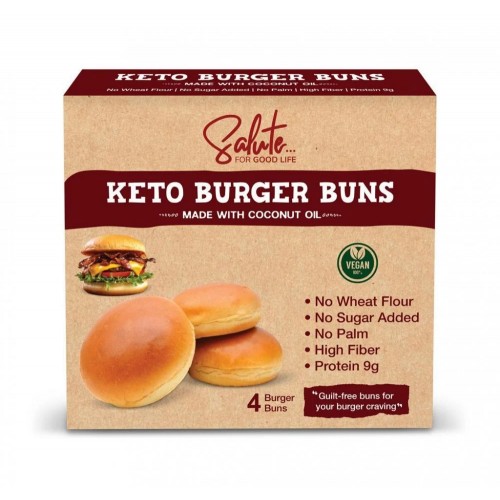 خبز البرجر كيتو - Salute