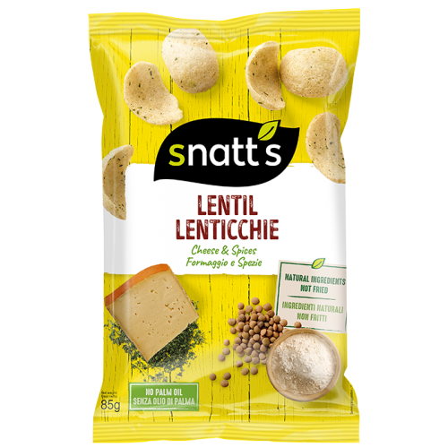 رقائق العدس بنكهة الجبن والتوابل من سناتس