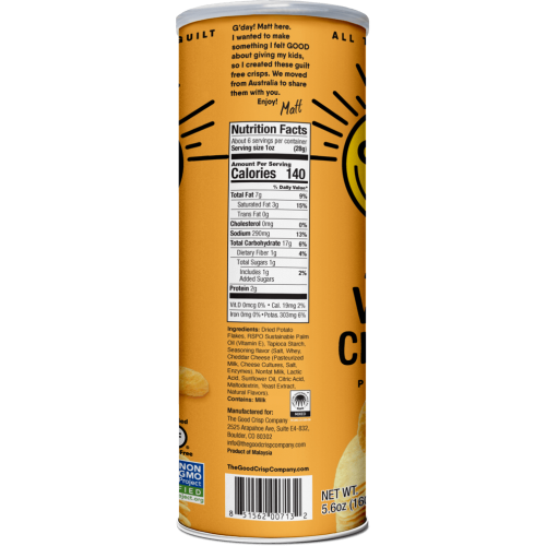 شيبس بجبن الشيدر الأبيض- The Good Chips Company