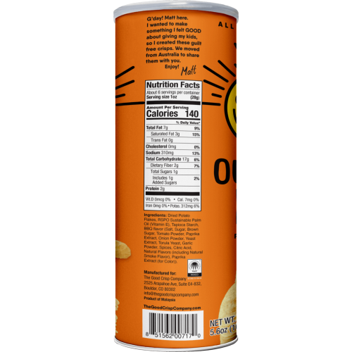 شيبس بنكهة الباربكيو- The Good Chips Company