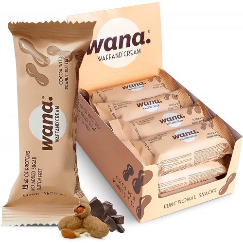 وانا ويفر بروتين بار بالشوكولاته وزبدة الفول السوداني