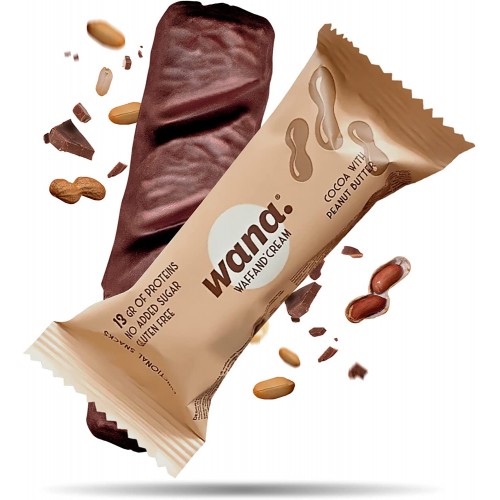 وانا ويفر بروتين بار بالشوكولاته وزبدة الفول السوداني