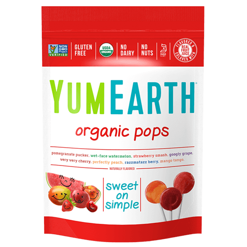 حلوى مصاصات الفواكة العضوية من يم ارث